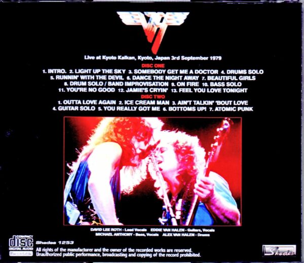 Van Halen/Kyoto, Japan 1979 - Image 2