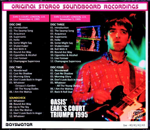 Oasis/London,UK 1995 2Days & Soundcheck - Image 2