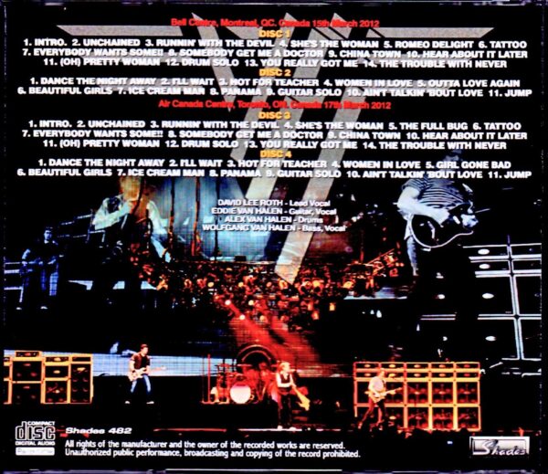 Van Halen/Canada 2012 2Days - Image 2