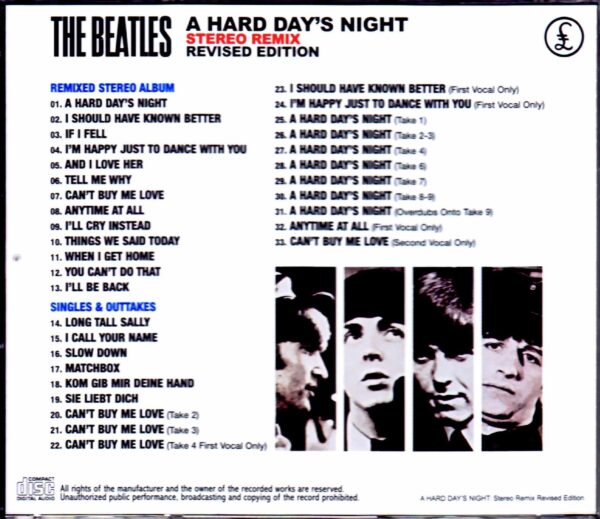 The Beatles/The Beatles are coming! Yaa! Yaa! Yaa! A Hard Day's Night Stereo Remix Revised Edition - Image 2