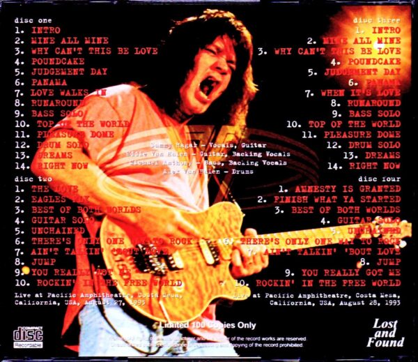 Van Halen/CA,USA 1993 2Days Complete - Image 2