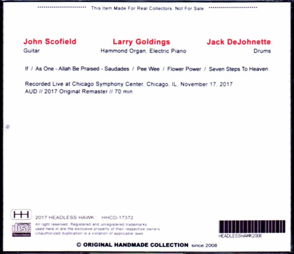 Trio Beyond Jack DeJohnette,John Scofield/IL,USA 2017 - Image 2