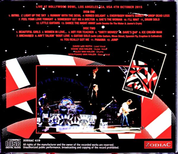 Van Halen/Eddie Last Stage CA,USA 2015 ALD Soundboard Version - Image 2