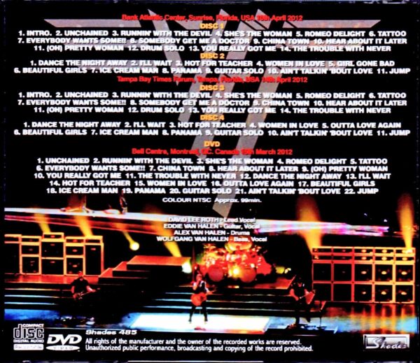 Van Halen/FL, USA 2012 & more - Image 2
