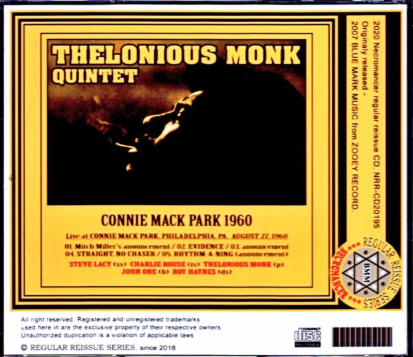 Thelonious Monk/PA, USA 1960 - Image 2