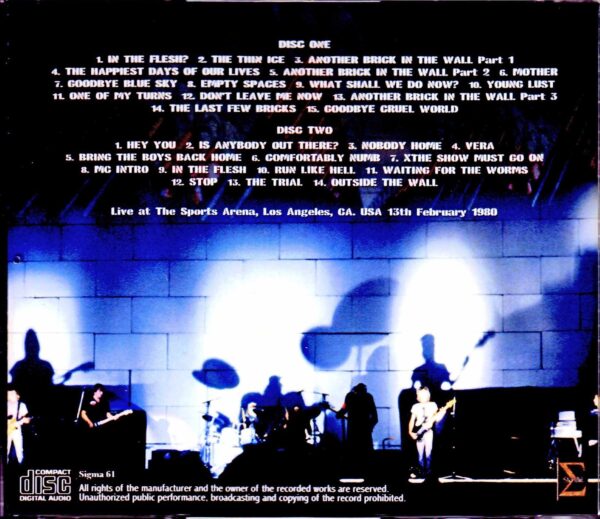 Pink Floyd/CA, USA 2.13.1980 - Image 2