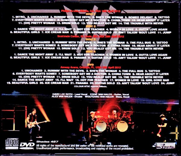 Van Halen/GA, USA 2012 & more - Image 2