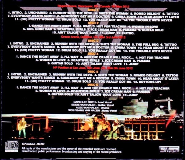 Van Halen/Canada 2012 & more - Image 2