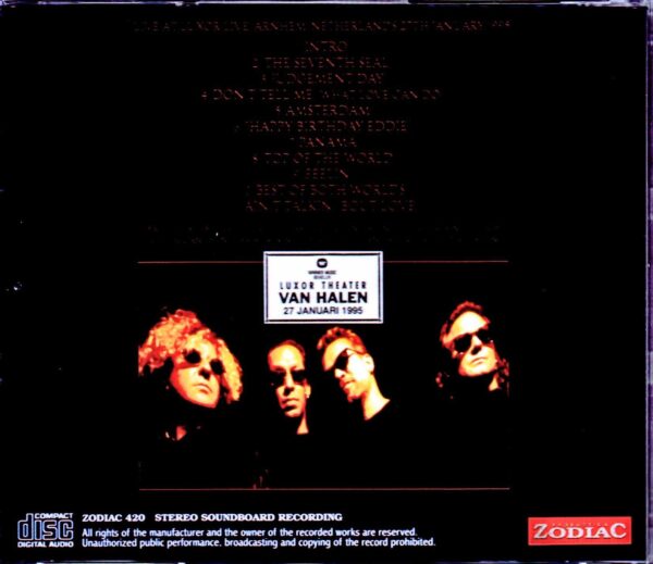 Van Halen/Netherlands 1995 - Image 2