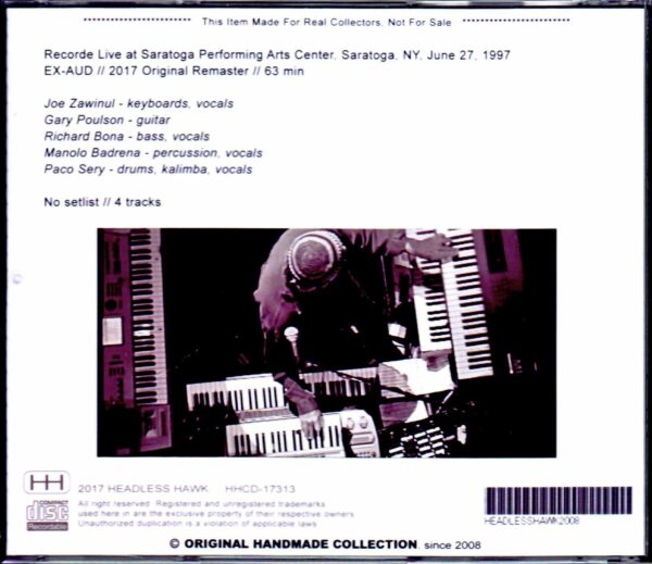Zawinul Syndicate Joe Zawinul,Richard Bona/NY,USA 1997 - Image 2