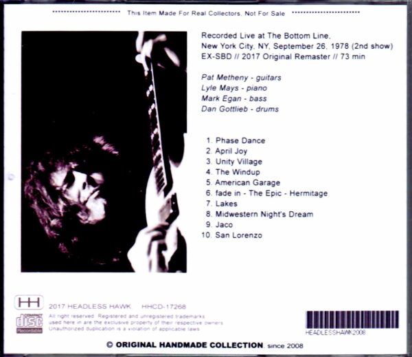 Pat Metheny Group Lyle Mays/NY,USA 1978 - Image 2