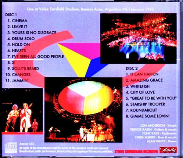 Yes/Argentina 2.9.1985 Upgrade - Image 2