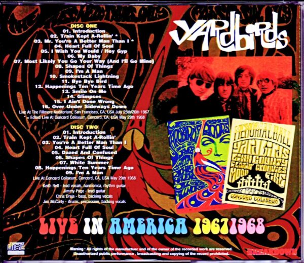 Yardbirds/CA,USA 1967 & more - Image 2