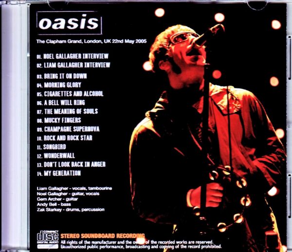Oasis/London,UK 5.22.2005 - Image 2