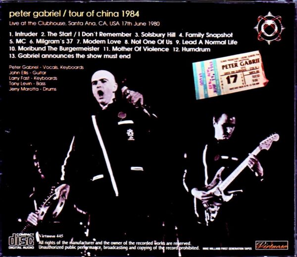 Peter Gabriel/CA,USA 1980 - Image 2