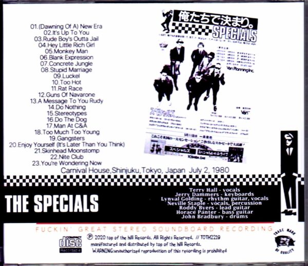 Specials/Tokyo,Japan 1980 - Image 2