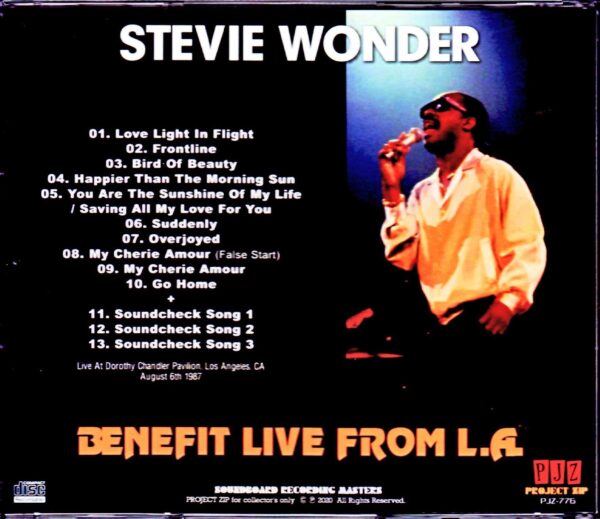 Stevie Wonder/CA, USA 1987 - Image 2