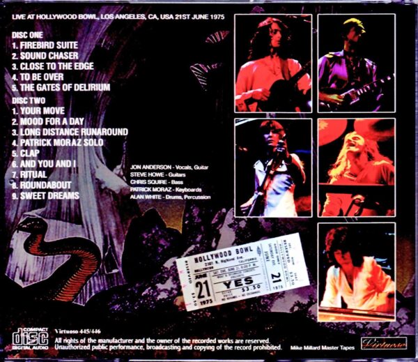 Yes/CA,USA 6.21.1975 Upgrade - Image 2