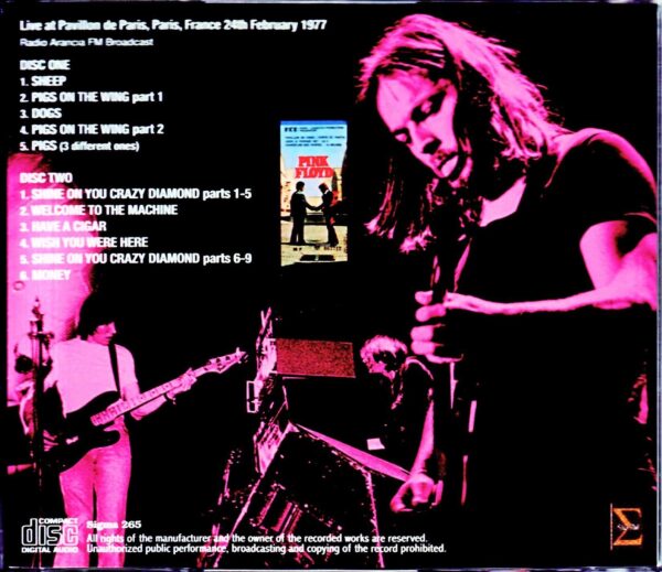 Pink Floyd/France 2.24.1977 Radio Arancia FM Broadcast - Image 2