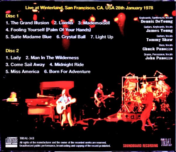 Styx/CA, USA 1978 - Image 2
