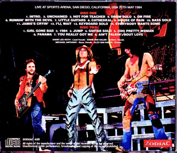 Van Halen/CA,USA 5.20.1984 Upgrade - Image 2