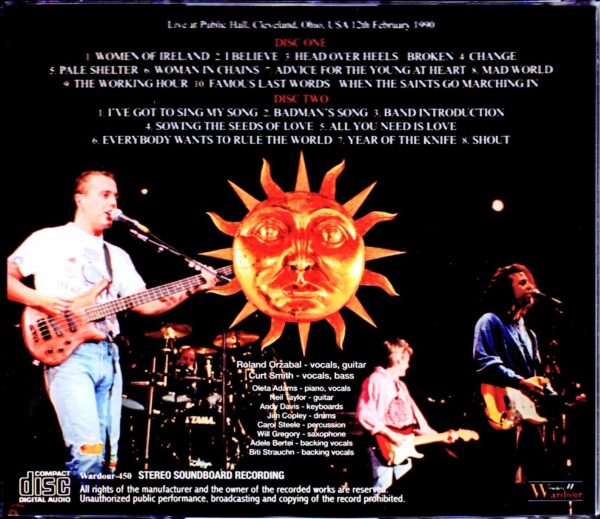 Tears for Fears/OH,USA 1990 Pre-FM Master - Image 2