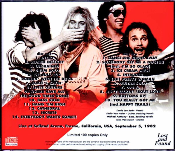 Van Halen/CA,USA 9.5.1982 - Image 2