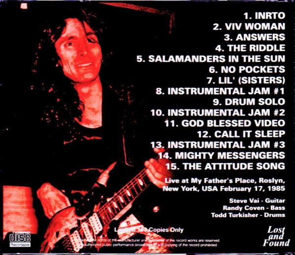 Steve Vai/NY,USA 1985 - Image 2