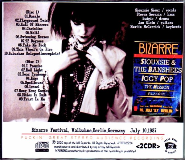 Siouxsie & the Banshees/Germany 7.10.1987 - Image 2