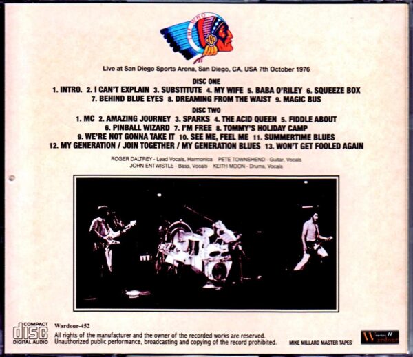 The Who/CA,USA 1976 Mike Millard Master Tapes - Image 2