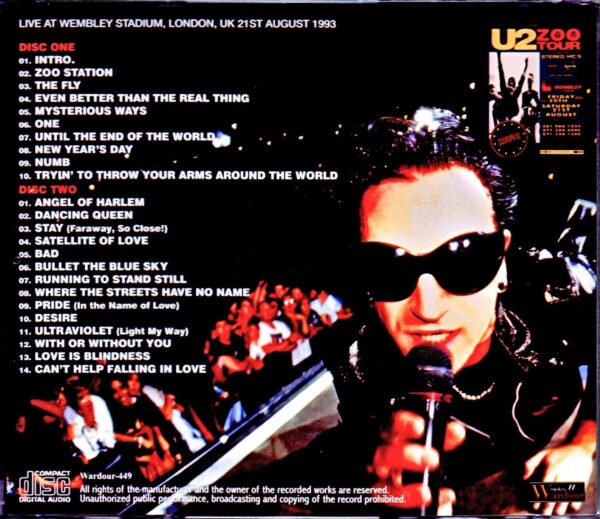 U2/London,UK 8.21.1993 - Image 2