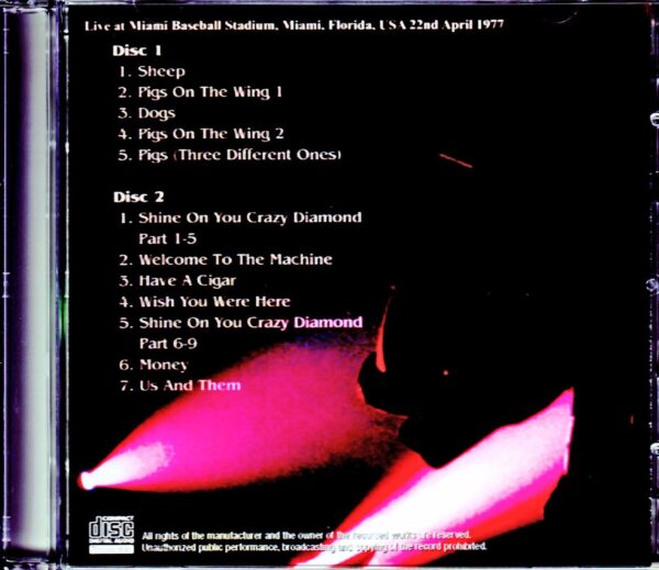 Pink Floyd/FL,USA 1977 Upgrade - Image 2