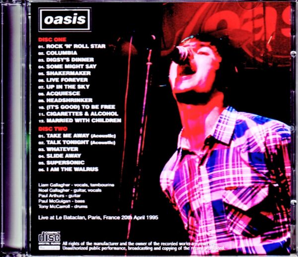 Oasis/France 1995 DAT Master - Image 2