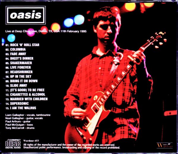 Oasis/TX,USA 1995 DAT Master - Image 2