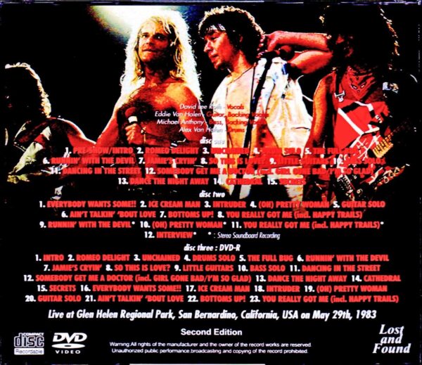 Van Halen/CA,USA 3.29.1983 S & V Complete - Image 2