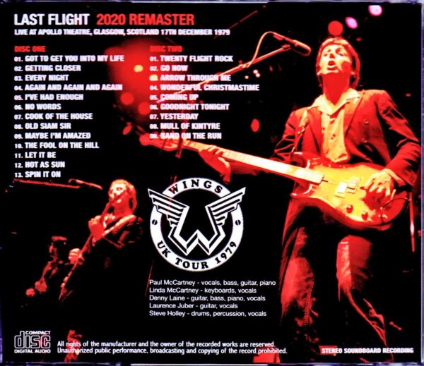 Paul McCartney & Wings/Scotland,UK 1979 Upgrade - Image 2