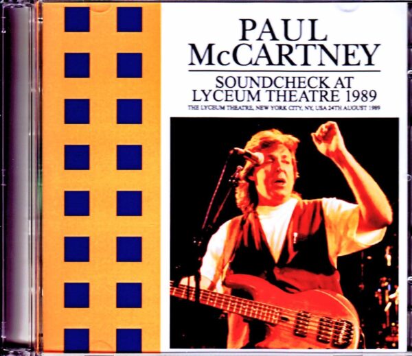 Paul McCartney/NY,USA 8.24.1989 Soundcheck