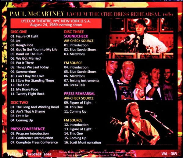 Paul McCartney/Public Dress Rehearsal NY, USA 1989 Complete Collection - Image 2