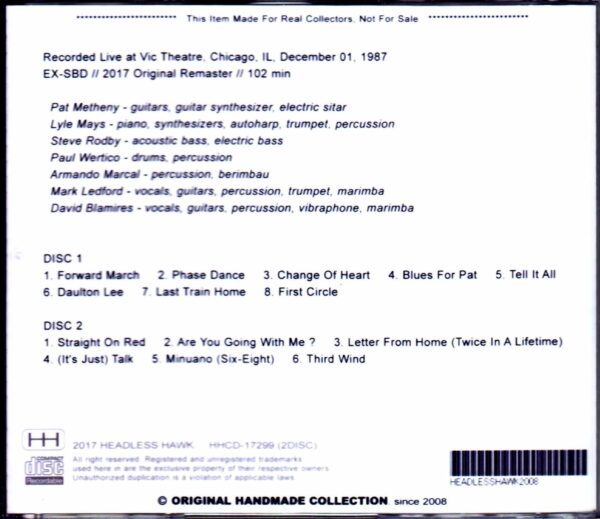 Pat Metheny Group,Lyle Mays/IL,USA 1987 - Image 2
