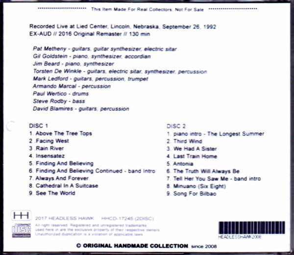Pat Metheny/NB, USA 1992 - Image 2