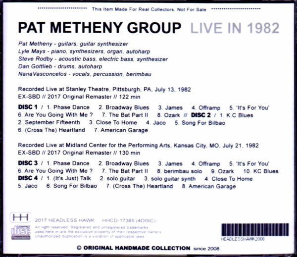 Pat Metheny Group,Lyle Mays/PA,USA 1982 & more Complete - Image 2