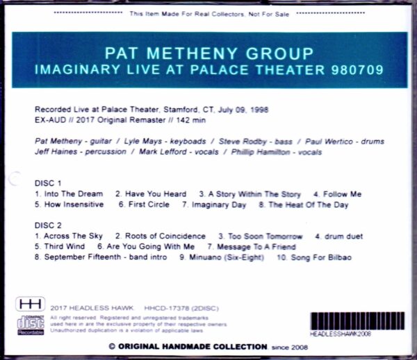 Pat Metheny Group,Lyle Mays/CT,USA 1998 - Image 2