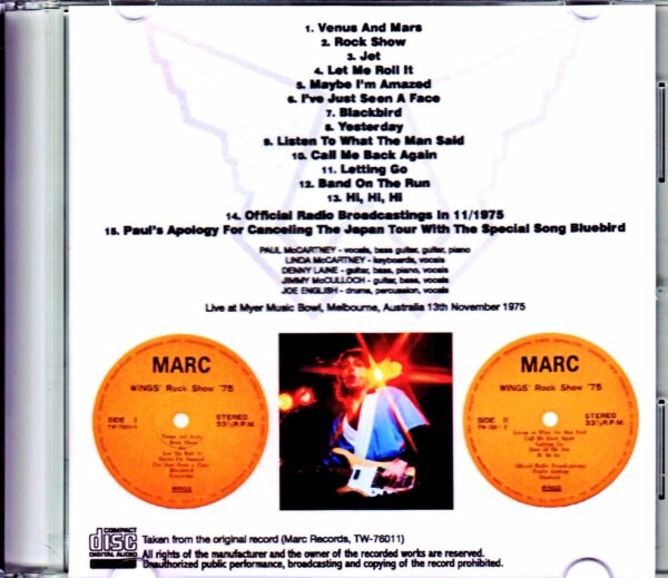 Paul McCartney,Wings/Australia 1975 Original Record Edition - Image 2