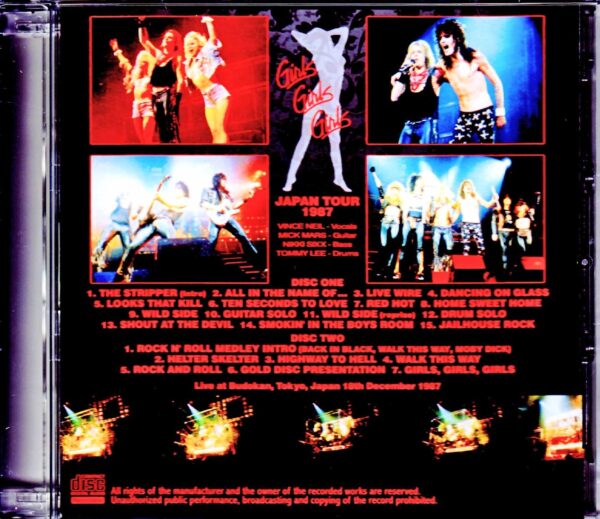 Motley Crue/Tokyo,Japan 12.18.1987 - Image 2