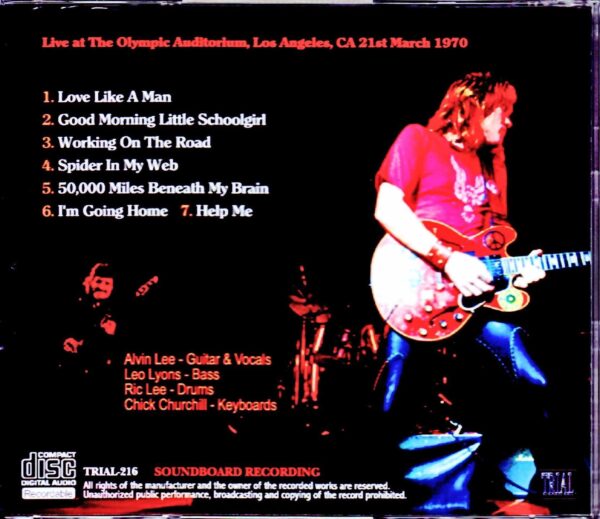 Ten Years After/CA, USA 1970 - Image 2