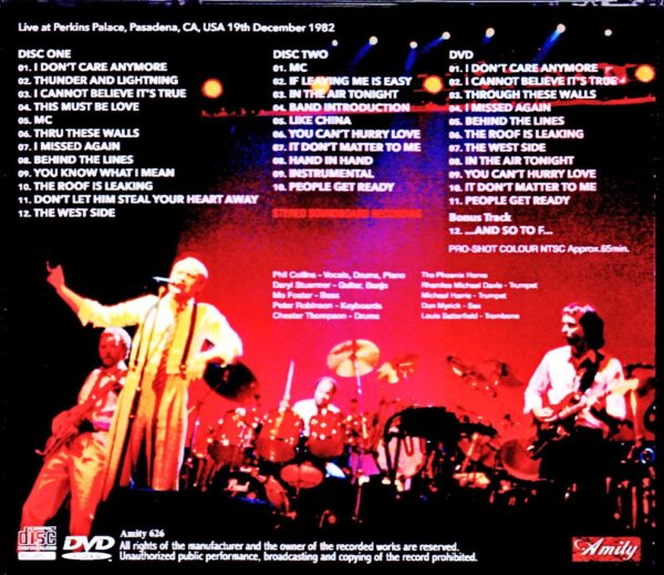 Phil Collins/CA, USA 1982 S & V - Image 2