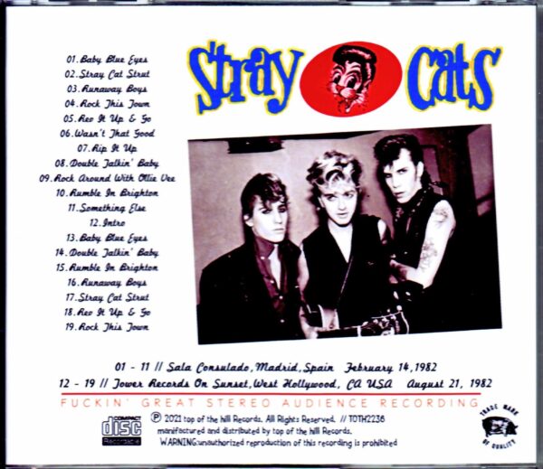Stray Cats/Spain 1982 & more - Image 2