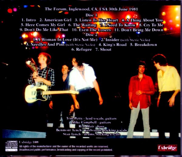 Tom Petty and the Heartbreakers/CA,USA 1981 Millard Master - Image 2