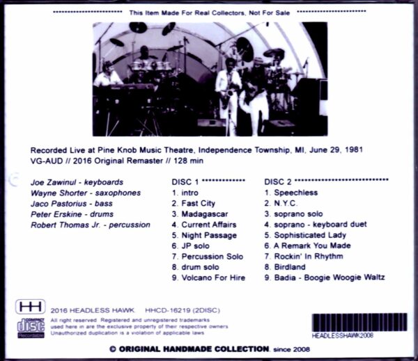 Weather Report/MI, USA 1981 - Image 2