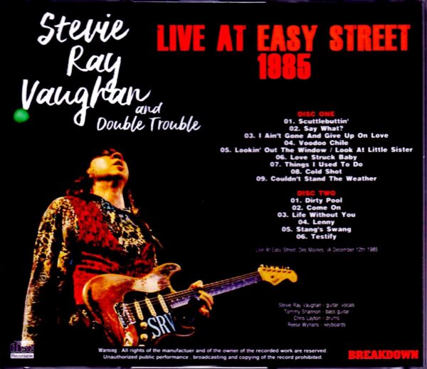 Stevie Ray Vaughan/IA, USA 1985 - Image 2